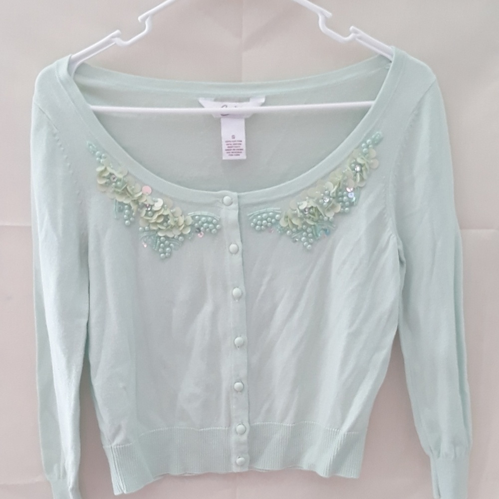 Candie's Mint Cardigan
